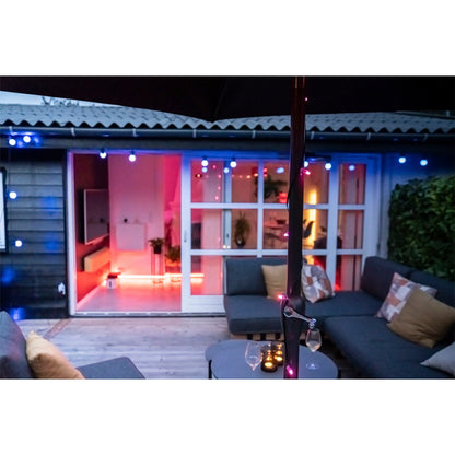 LBM 14m Smart Outdoor Light Chain - 15 x Globe 5cm