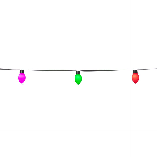 LBM 10m Smart Outdoor Light Chain - 50 x Cone Globe