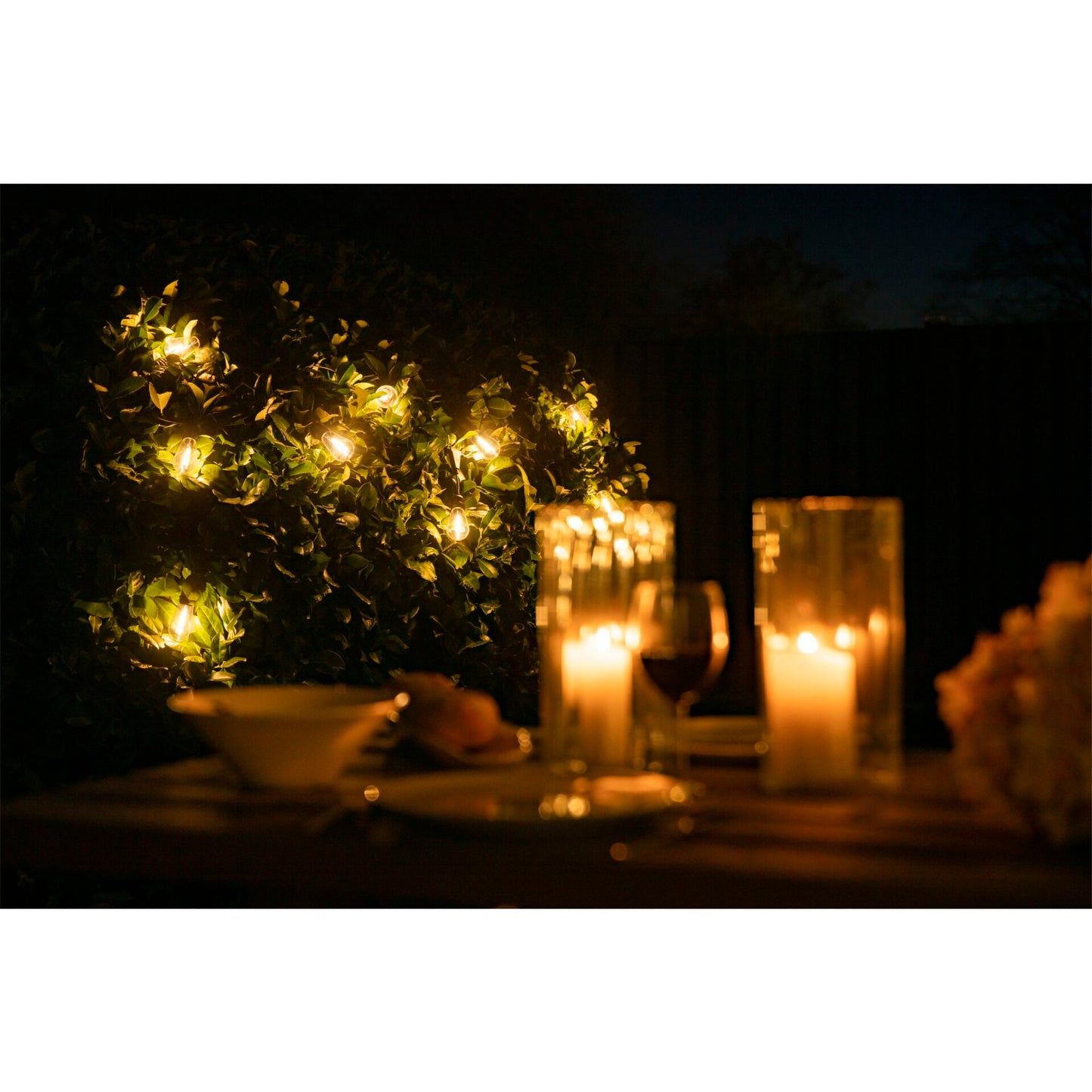 LBM 10m Smart Outdoor Light Chain - 10 x Globe Vintage