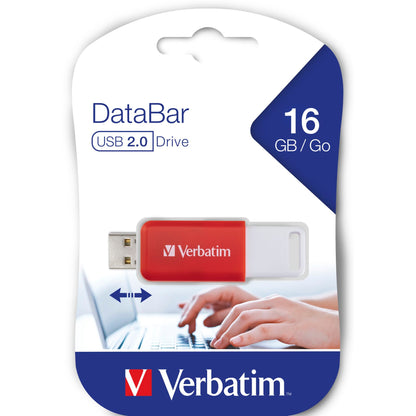 Verbatim DataBar USB 2.0    16GB Red