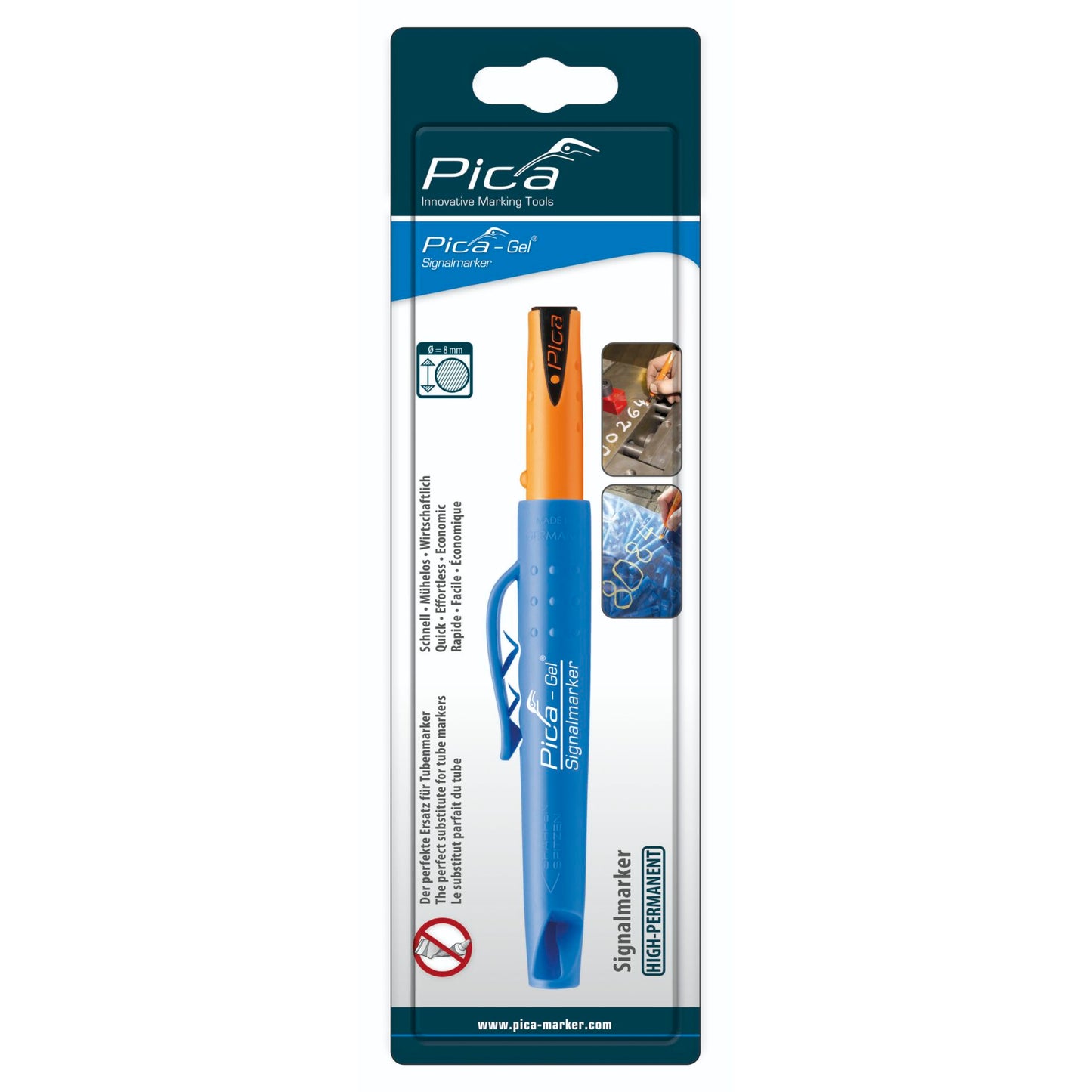 Pica GEL Permanent Marker black SB