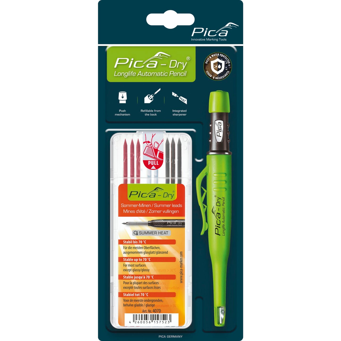 Pica DRY Bundle with 1x Marker + 1x Refills No. 4070