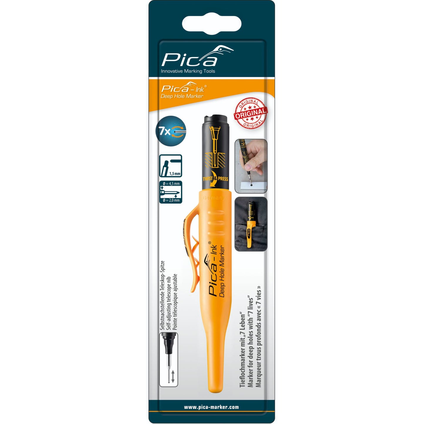 Pica INK Deep Hole Marker black SB