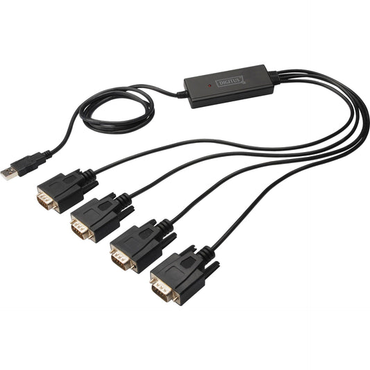 DIGITUS USB 2.0 to 4xRS232 Cable USB to Serial Adapter,  1,5m