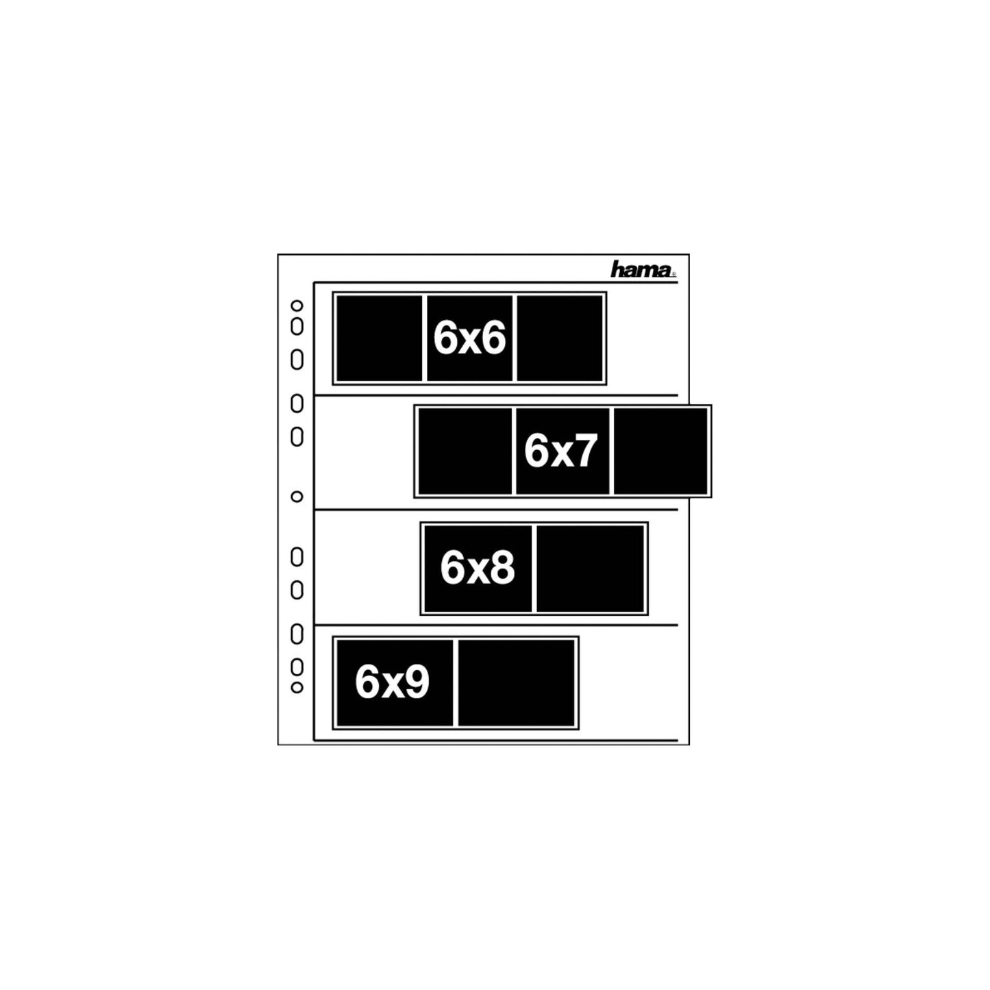 Hama Negativ Sleeves glassine matte 60x70 100 pcs         2259