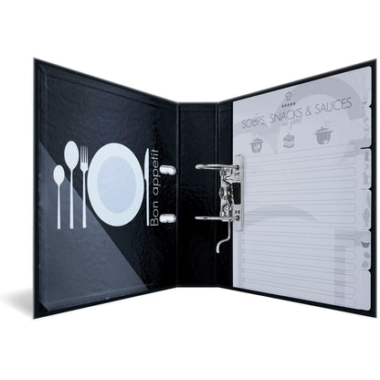 Herma Recipe Folder  black Home Cooking DIN A4        19668