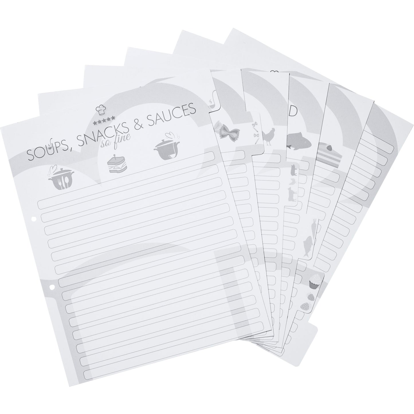 Herma Recipe Folder  black Home Cooking DIN A4        19668