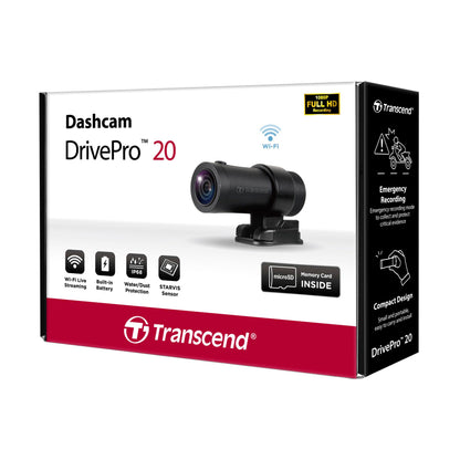 Transcend DrivePro 20 Motorcycle Camera incl. 32GB microSDHC