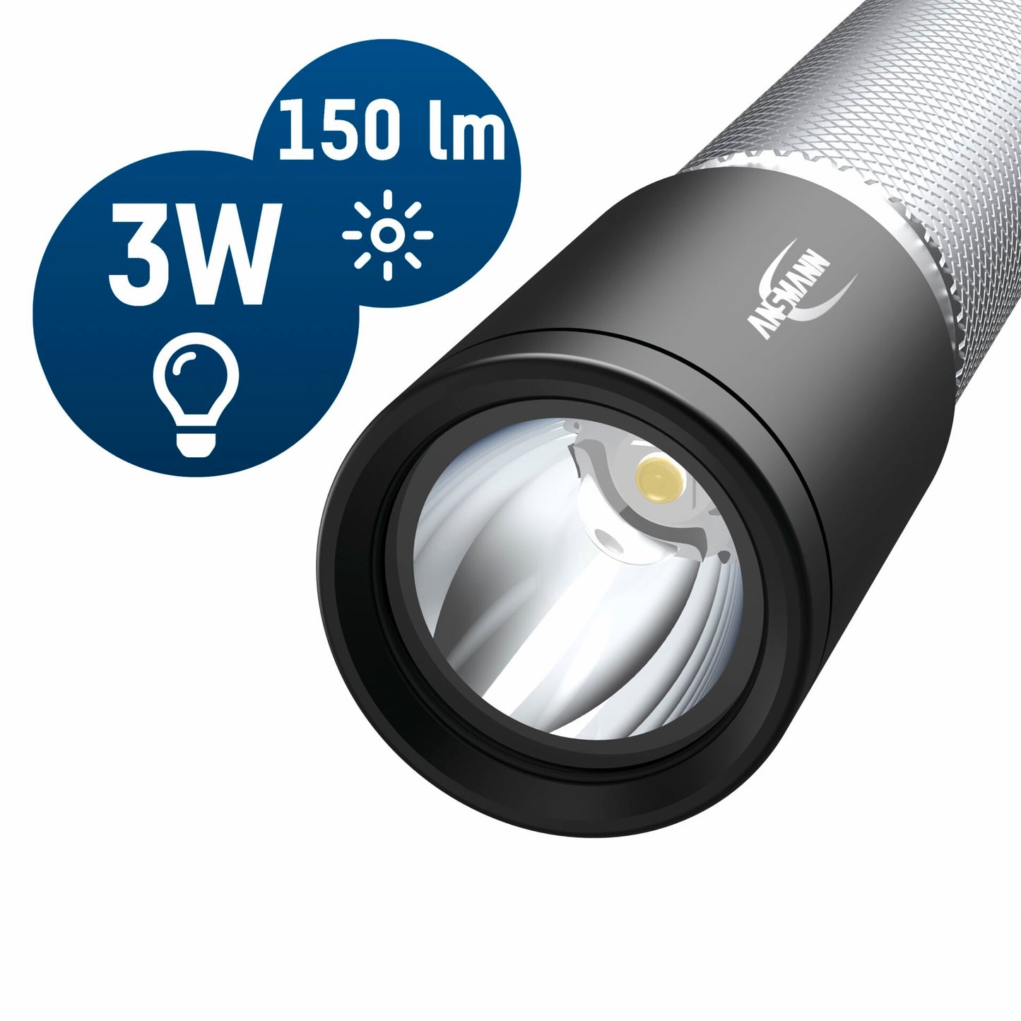Ansmann LED Torch Daily Use 150B incl. 2xAA 1600-0428