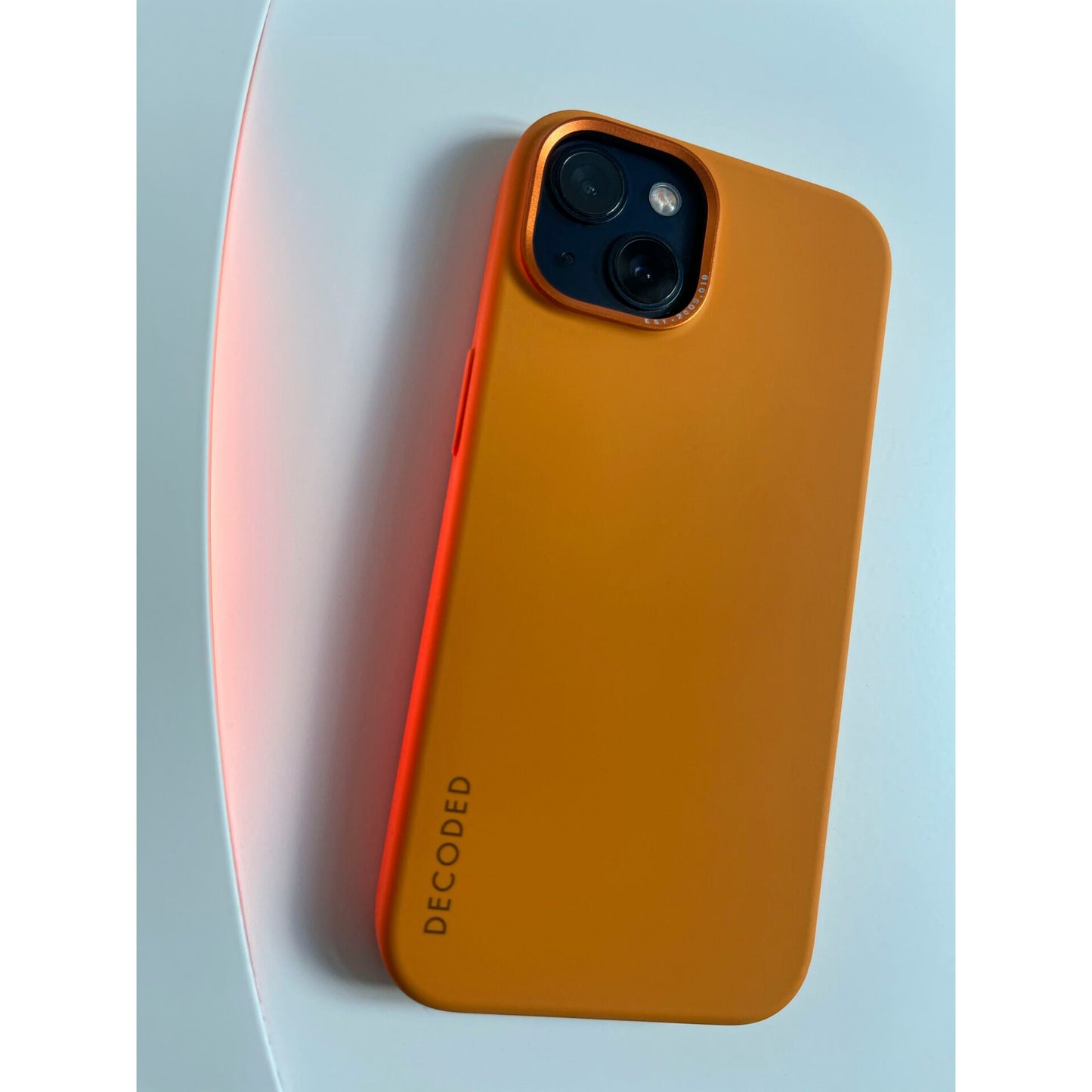 Decoded AntiMicrobial Silicone Backcover iPhone 14 Apricot