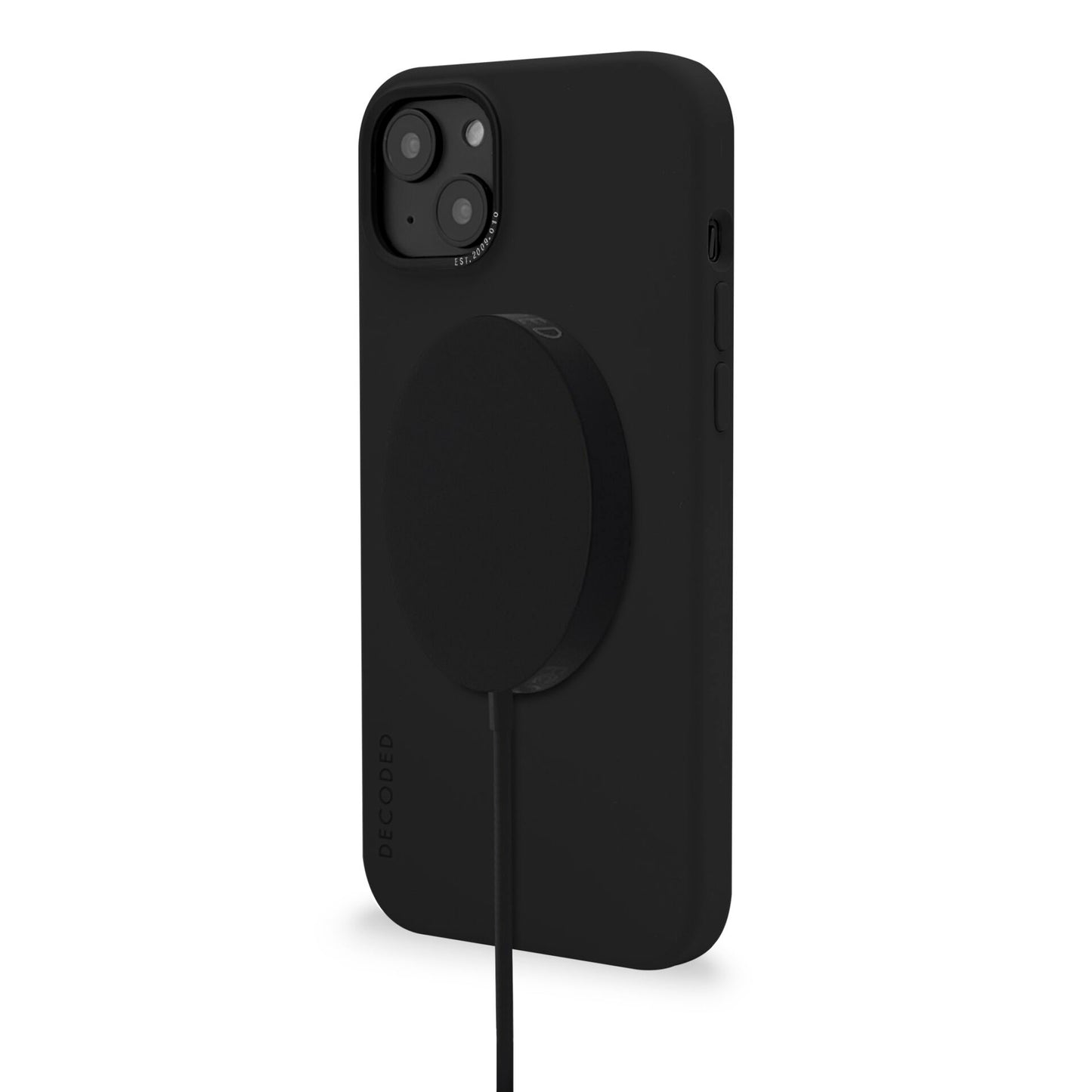Decoded AntiMicrobial Silicone Backcover iPhone 14 Charcoal