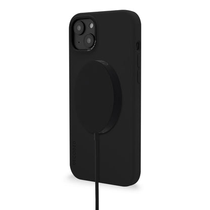 Decoded AntiMicrobial Silicone Backcover iPhone 14Plus Charcoal