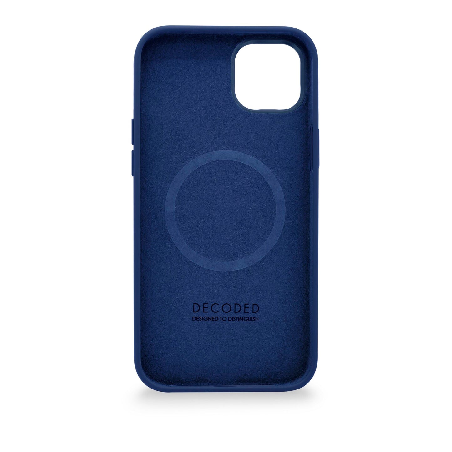 Decoded AntiMicrobial Silicone Backcover iP 14 Plus Navy Peony