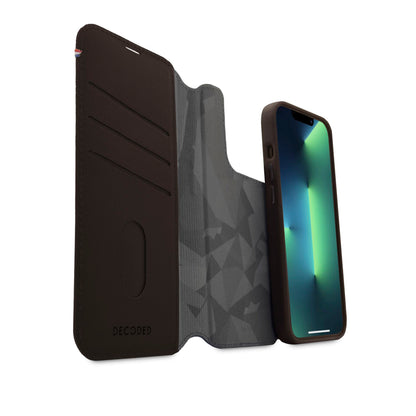Decoded Leather Detachable Wallet iP 14 Pro Max Choc. Brown