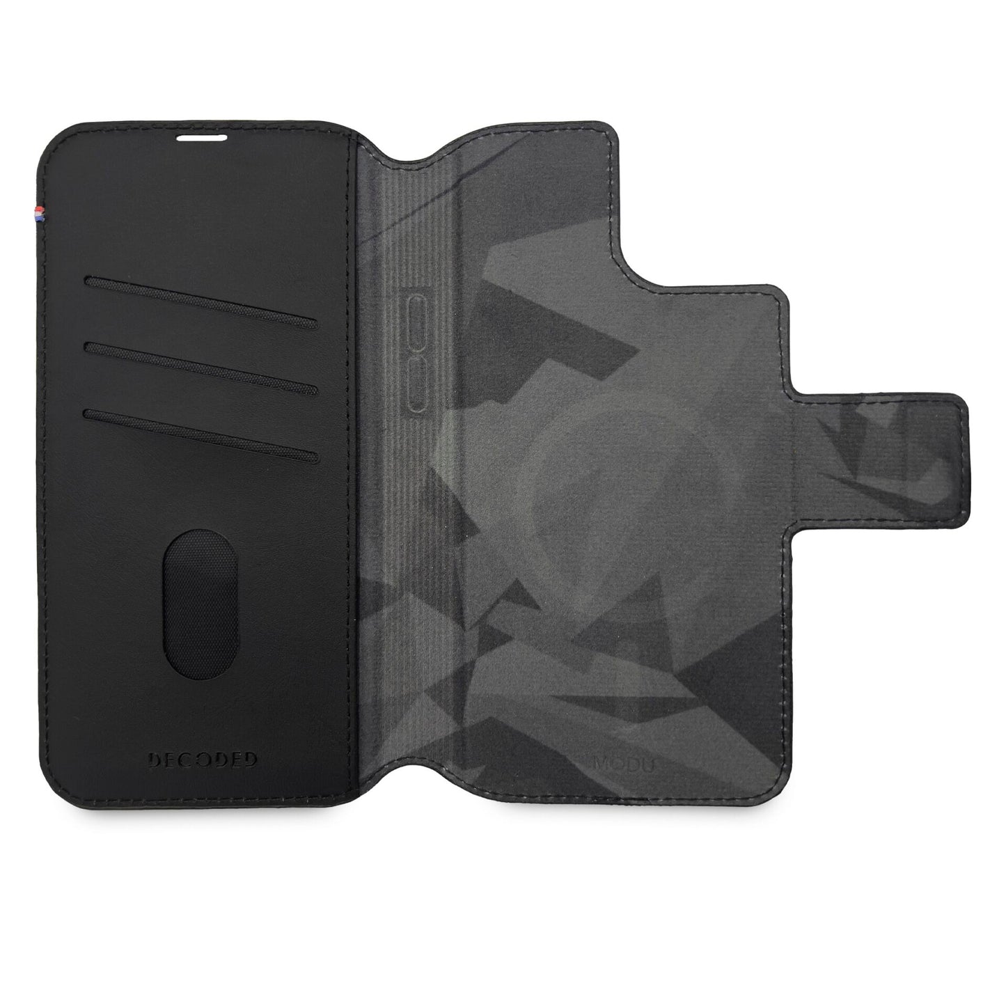 Decoded Leather MagSafe Modu Wallet iPhone 14 Plus Black