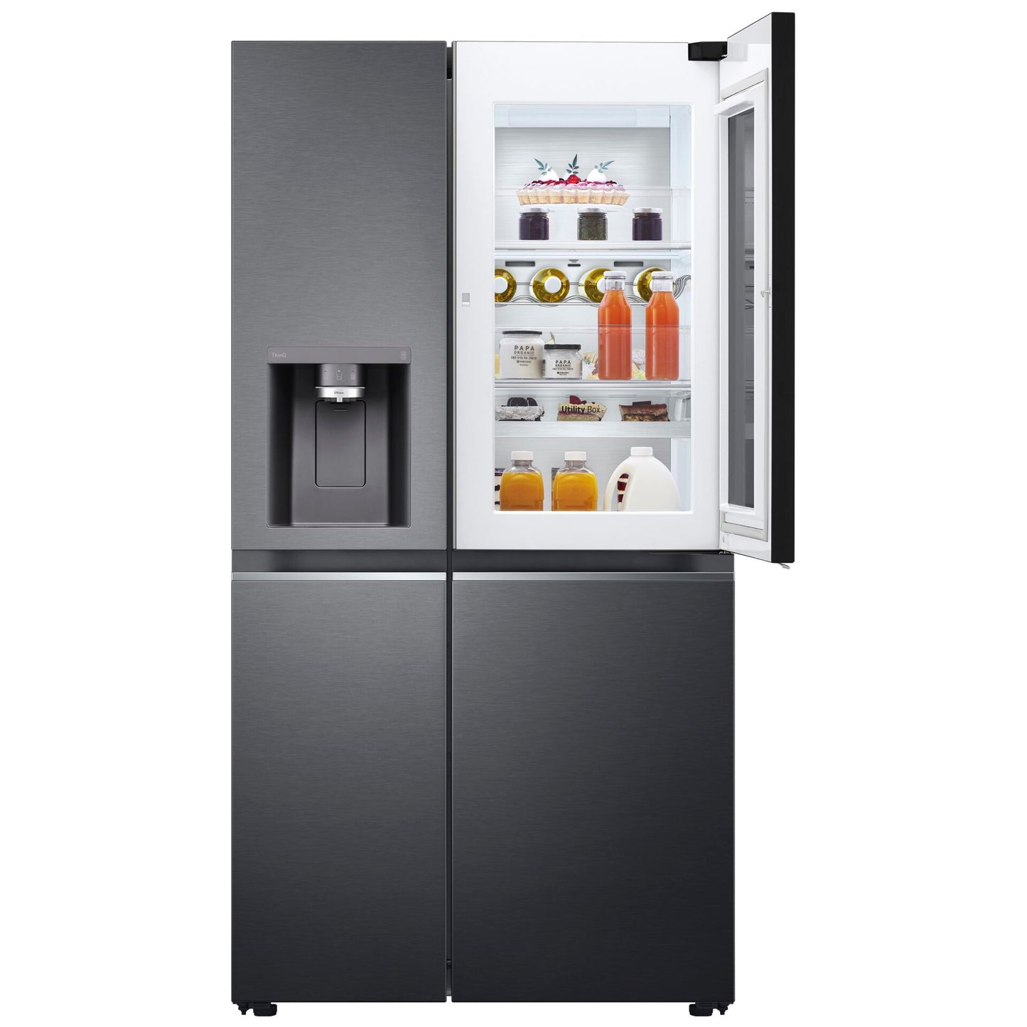 LG GSXB90MCDE Craft Ice InstaView Matt Black Steel