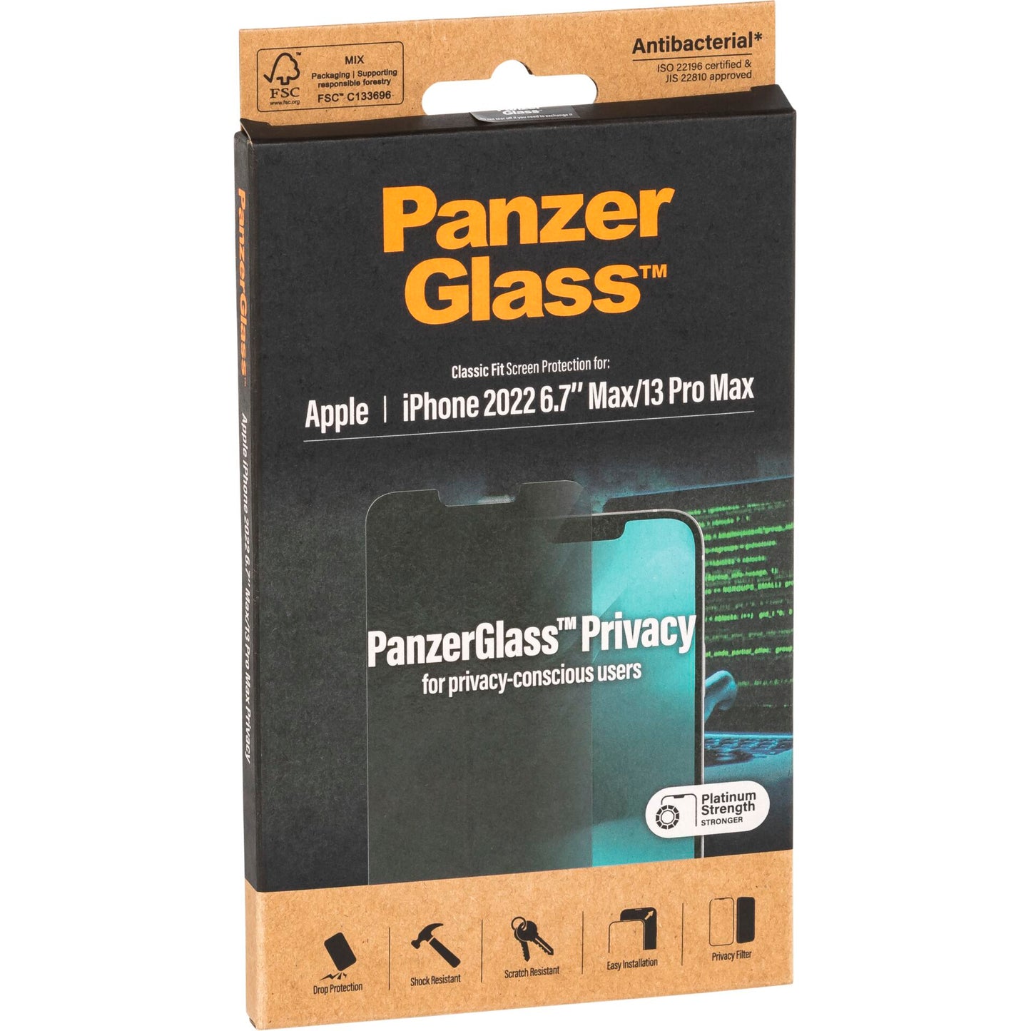 PanzerGlass Screen Prot. Privacy Classic Fit iPhone 14 Plus