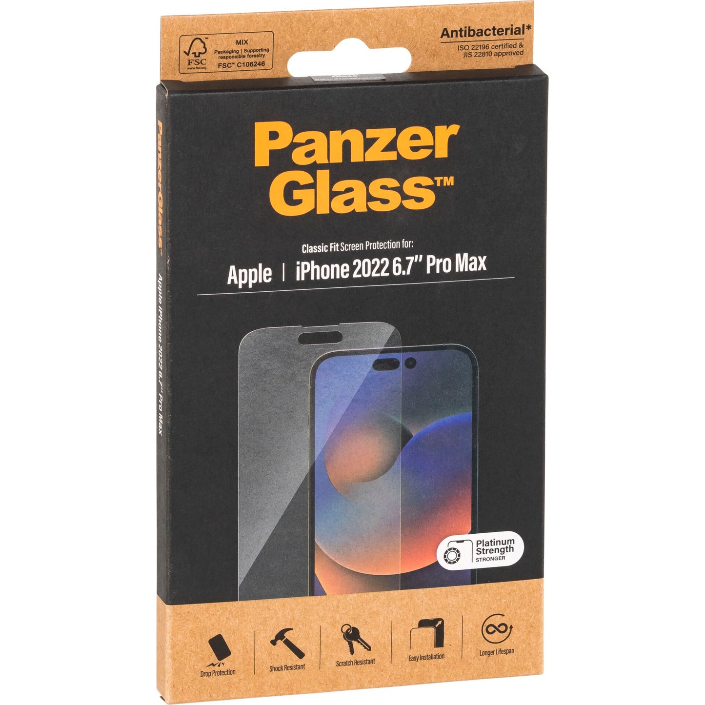 PanzerGlass Screen Protector Classic Fit iPhone 14 Pro Max