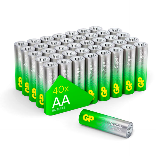 1x40 GP Super Alkaline AA Mignon Batteries Blister 030E15AS40-2