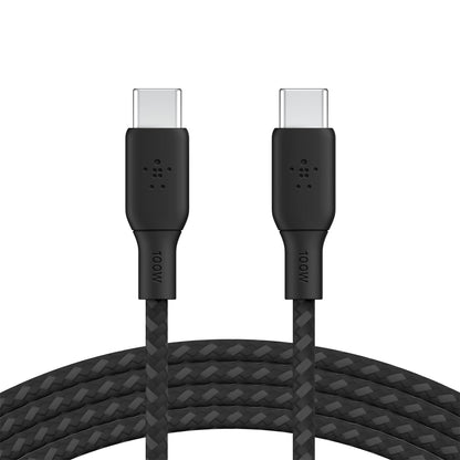 Belkin braided USB-C/USB-C Cable 100W 2m black CAB014bt2MBK