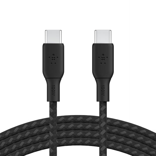 Belkin braided USB-C/USB-C Cable 100W 2m black CAB014bt2MBK