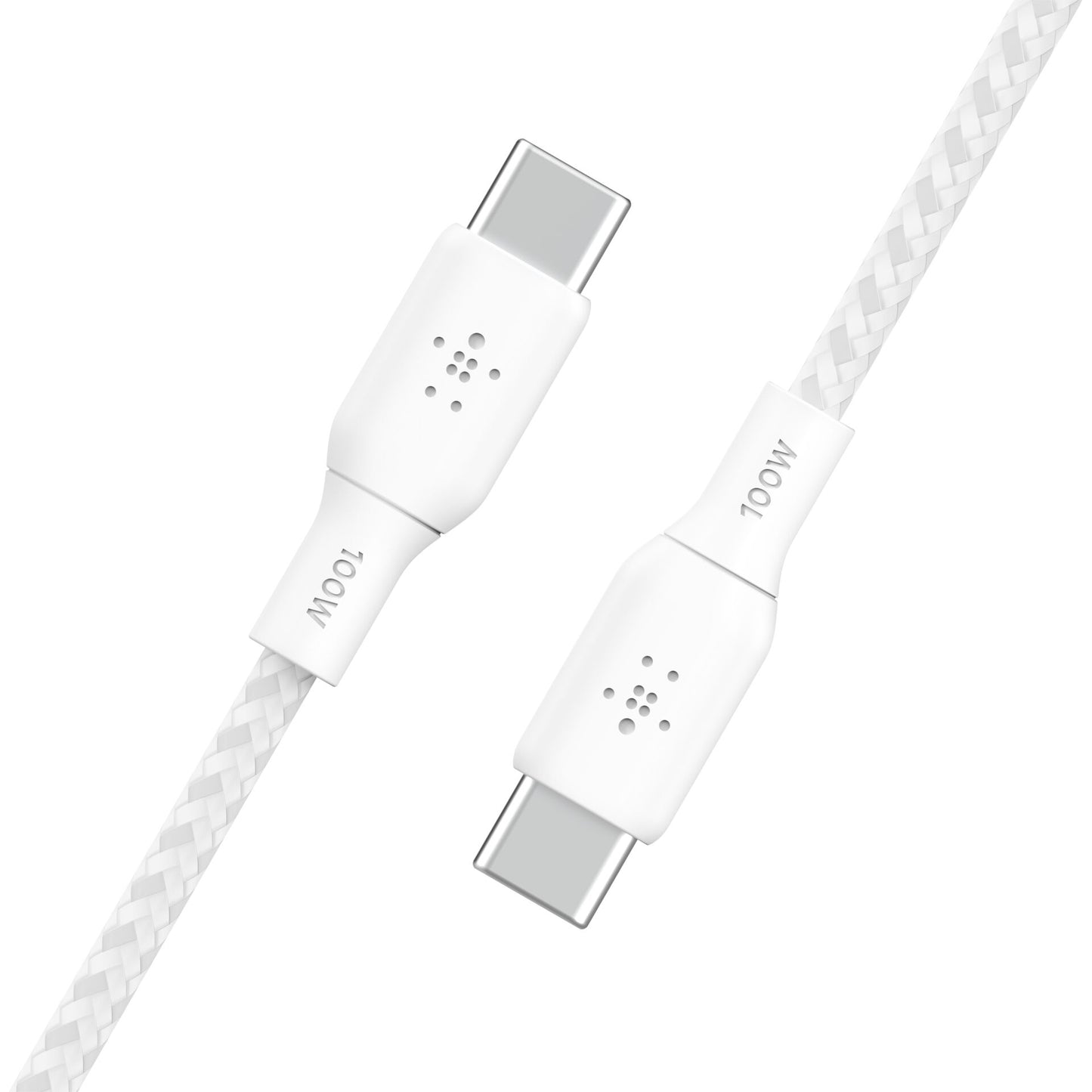 Belkin braided USB-C/USB-C Cable 100W 2m white CAB014bt2MWH