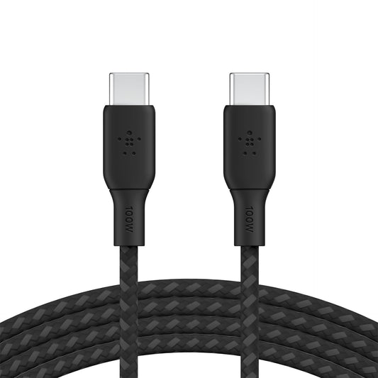 Belkin braided USB-C/USB-C Cable 100W 3m black CAB014bt3MBK