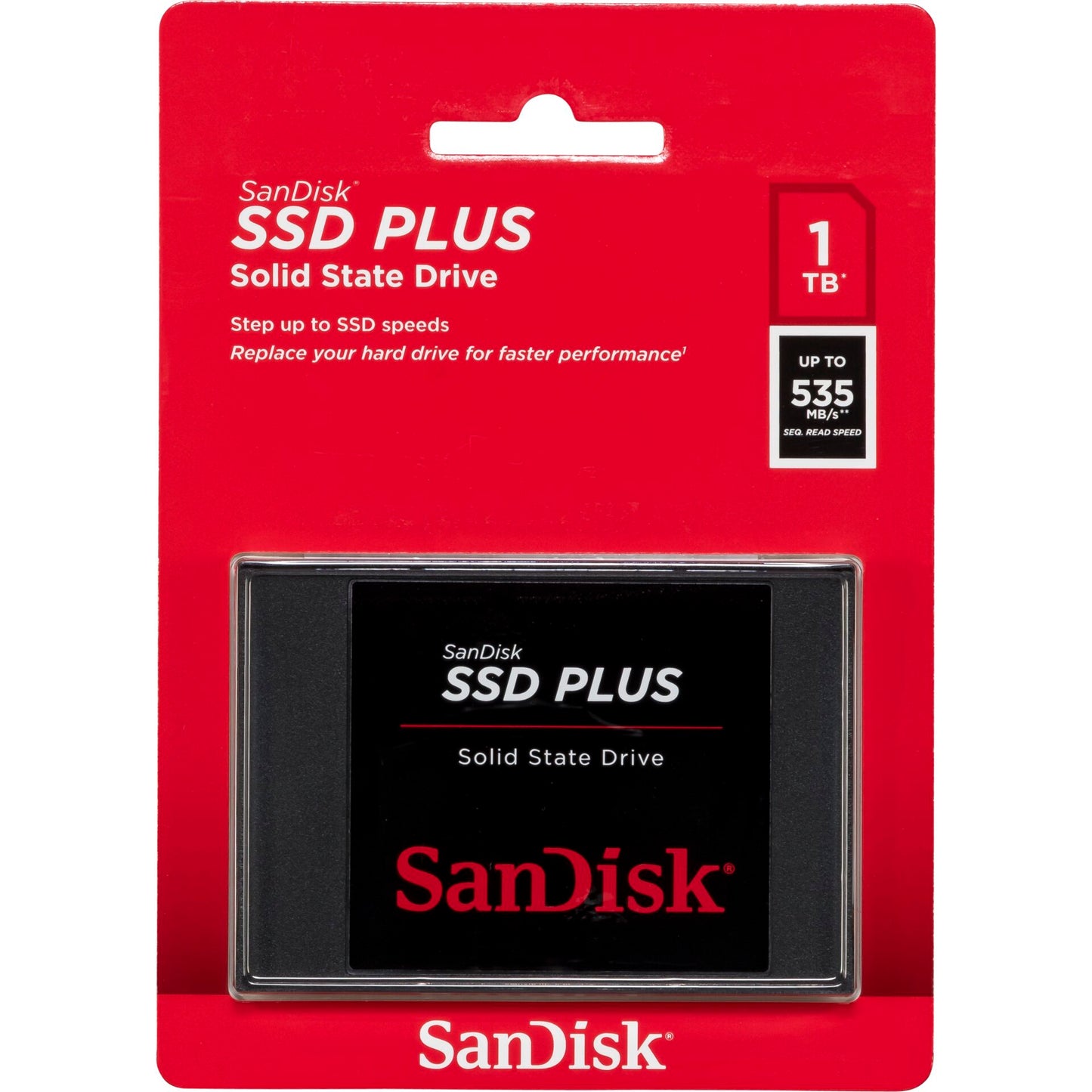 SanDisk SSD Plus             1TB Read 535 MB/s    SDSSDA-1T00-G27