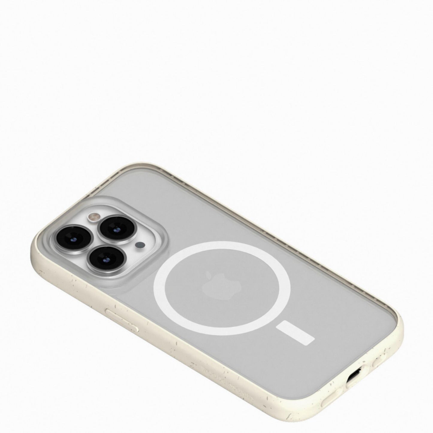 Woodcessories Clear Case MagSafe Offwhite iPhone 14 Pro