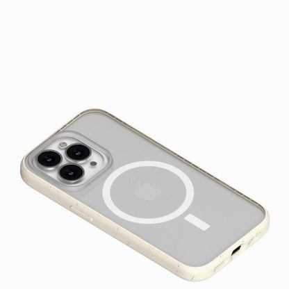 Woodcessories Clear Case MagSafe Offwhite iPhone 14 Pro