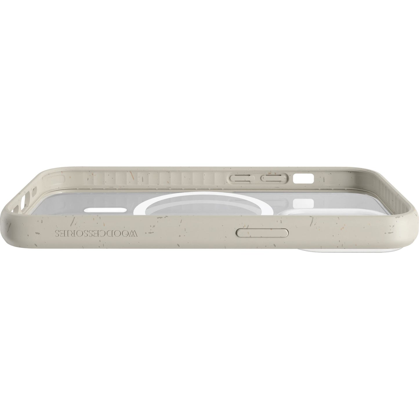 Woodcessories Clear Case MagSafe Offwhite iPhone 14 Pro