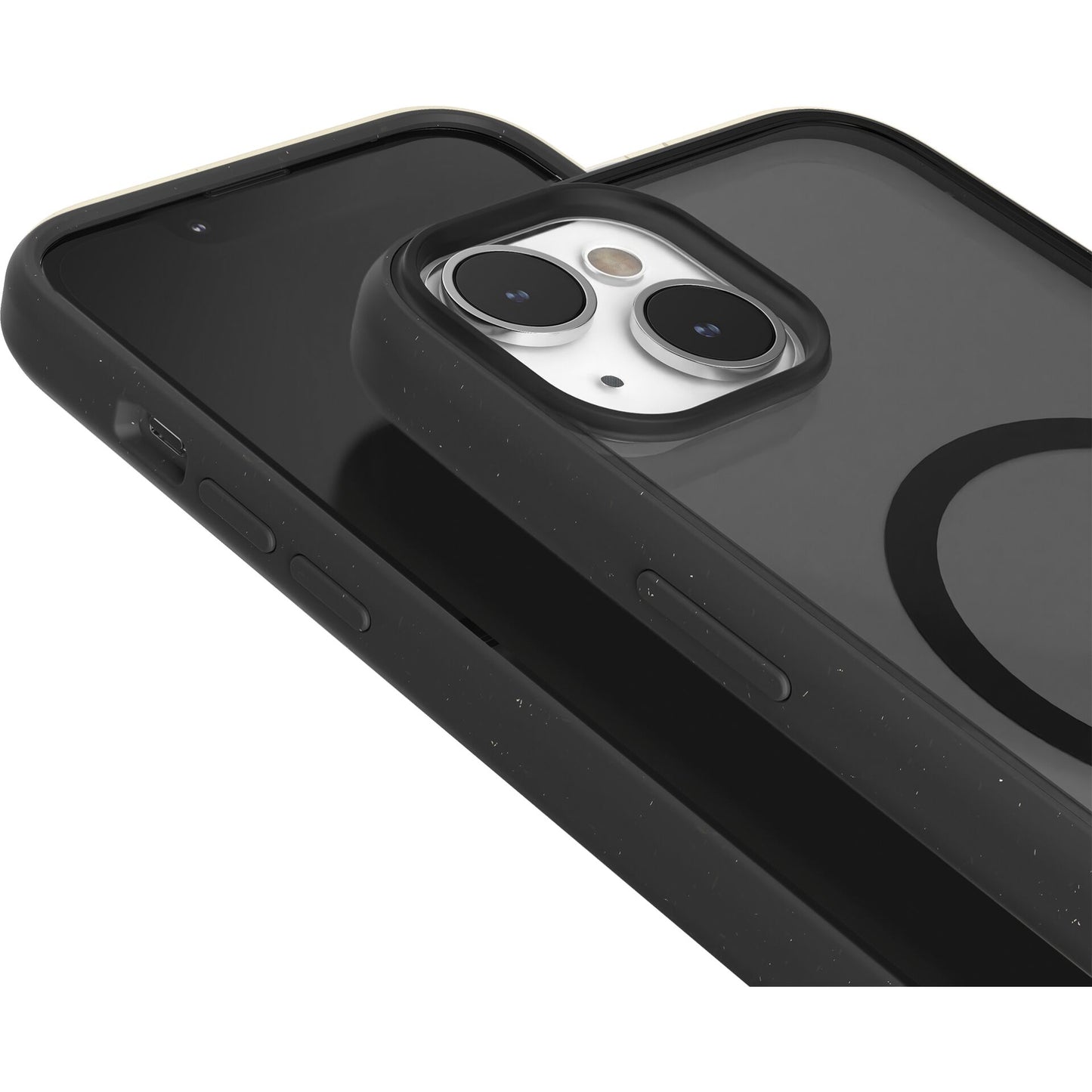 Woodcessories Clear Case MagSafe Matte Black iPhone 14 Plus