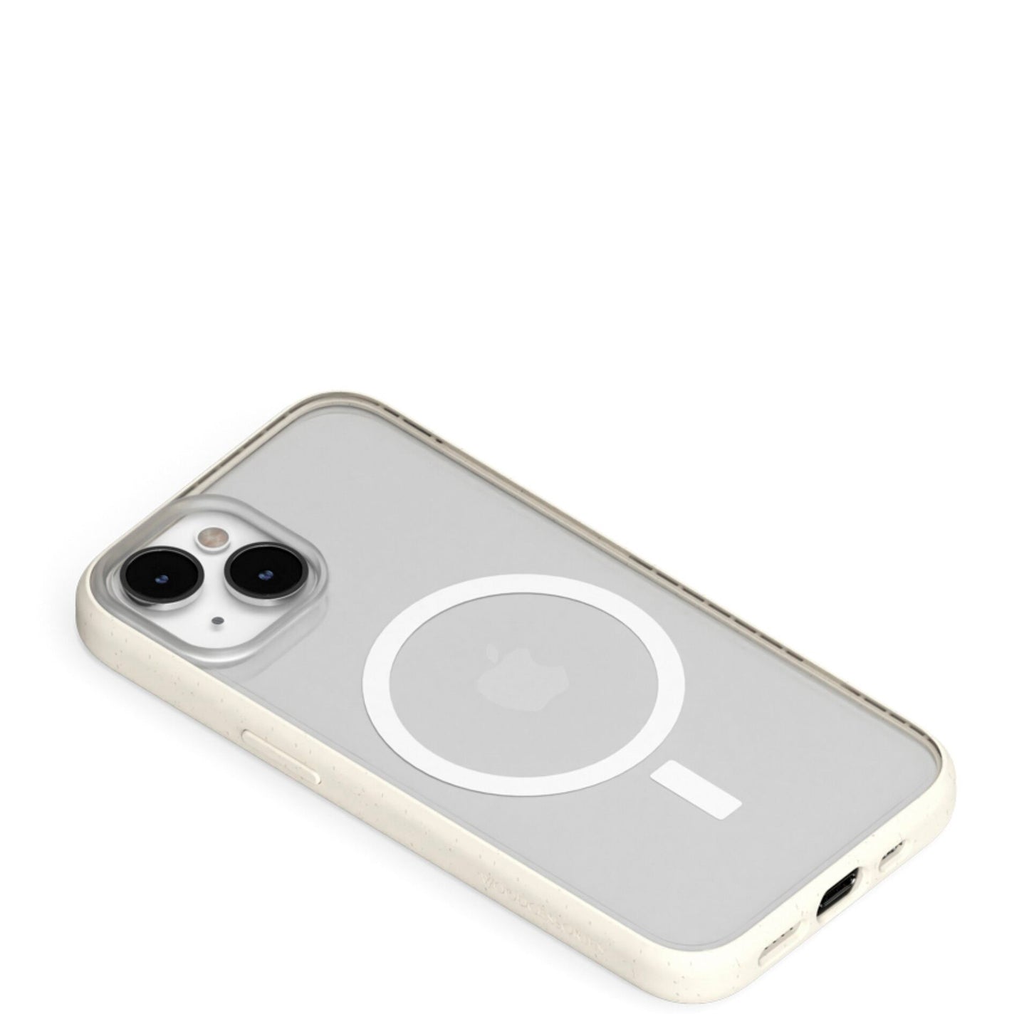 Woodcessories Clear Case MagSafe Offwhite iPhone 14 Plus