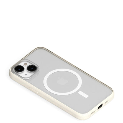 Woodcessories Clear Case MagSafe Offwhite iPhone 14 Plus