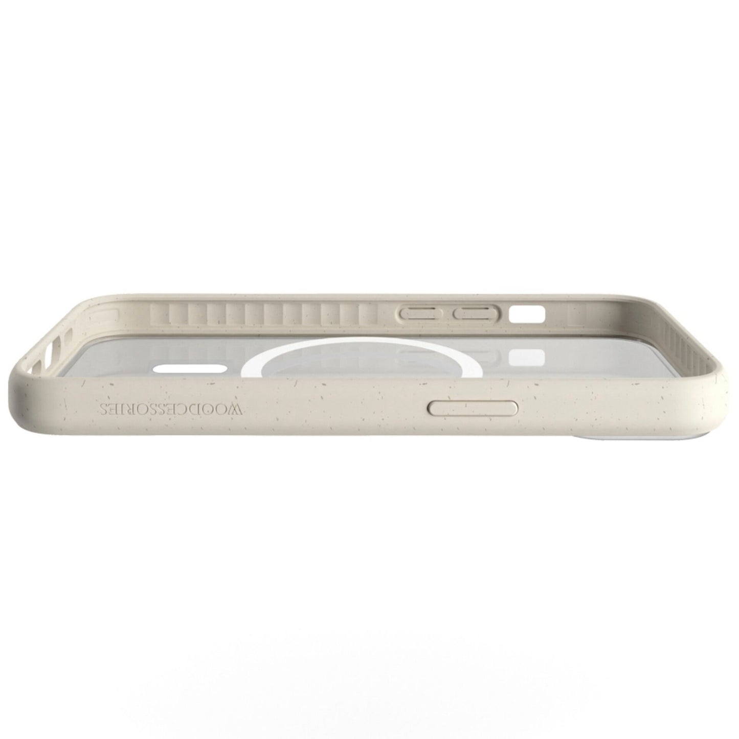 Woodcessories Clear Case MagSafe Offwhite iPhone 14 Plus