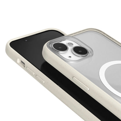 Woodcessories Clear Case MagSafe Offwhite iPhone 14 Plus