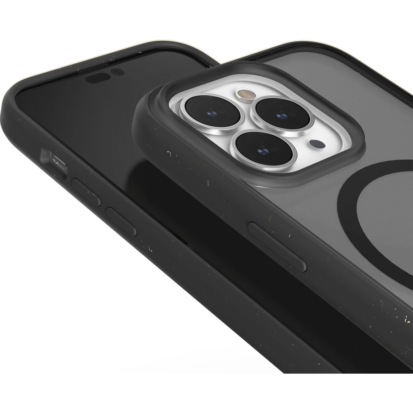 Woodcessories Clear Case MagSafe Matte Black iPhone 14 Pro Max