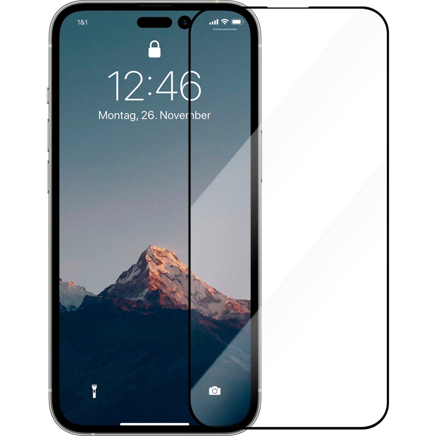 Woodcessories 3D Premium Black Temp. Glass  iPhone 14 Pro Max