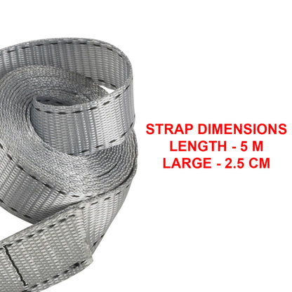 Master Lock grey Lashing Strap with Zamac Buckle 5m 3112EURDAT