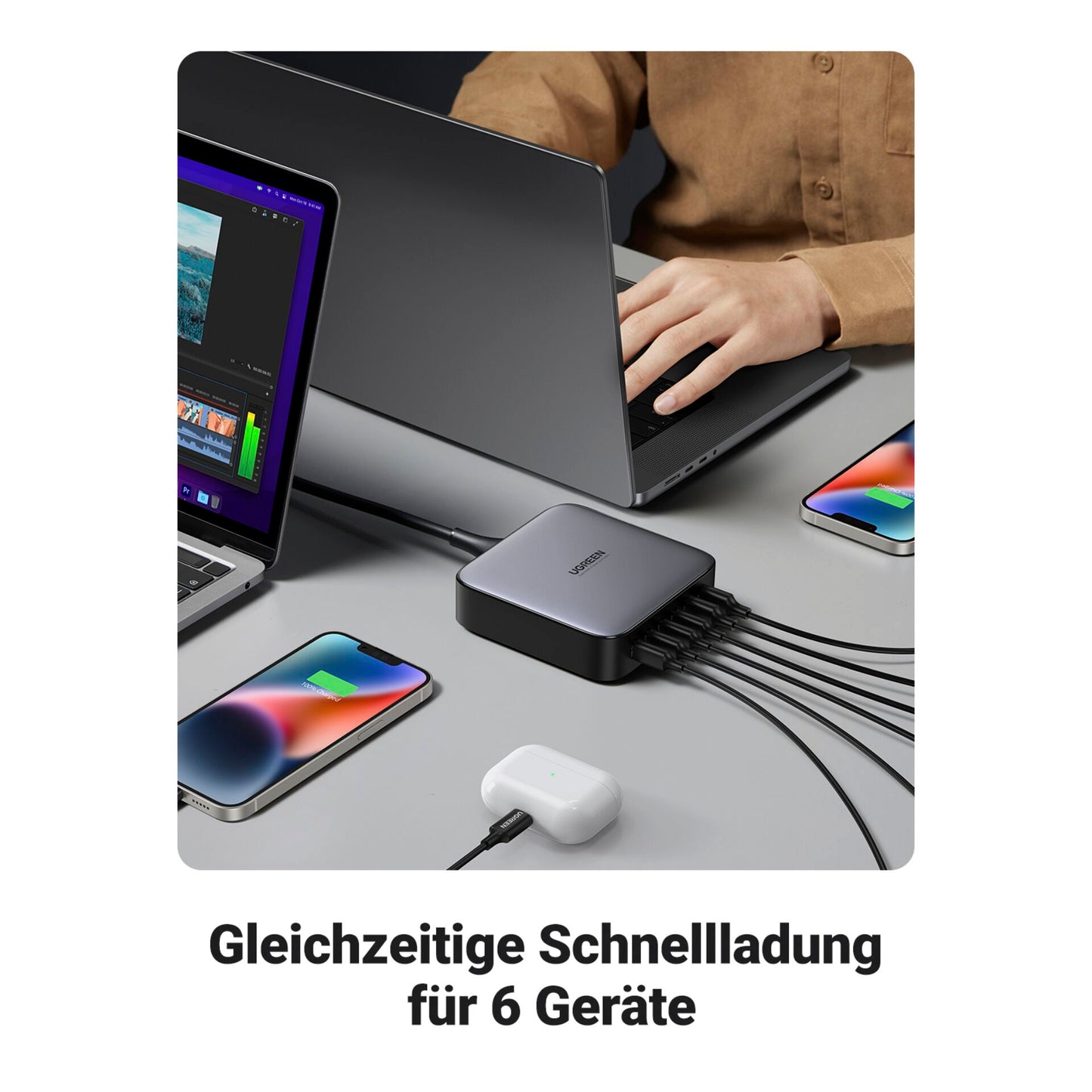 UGREEN 2USB-A+4USB-C 200W Desktop Fast Charger