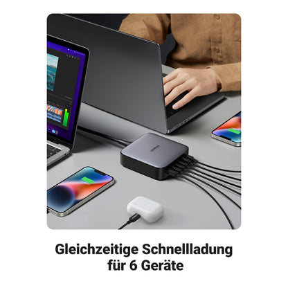 UGREEN 2USB-A+4USB-C 200W Desktop Fast Charger