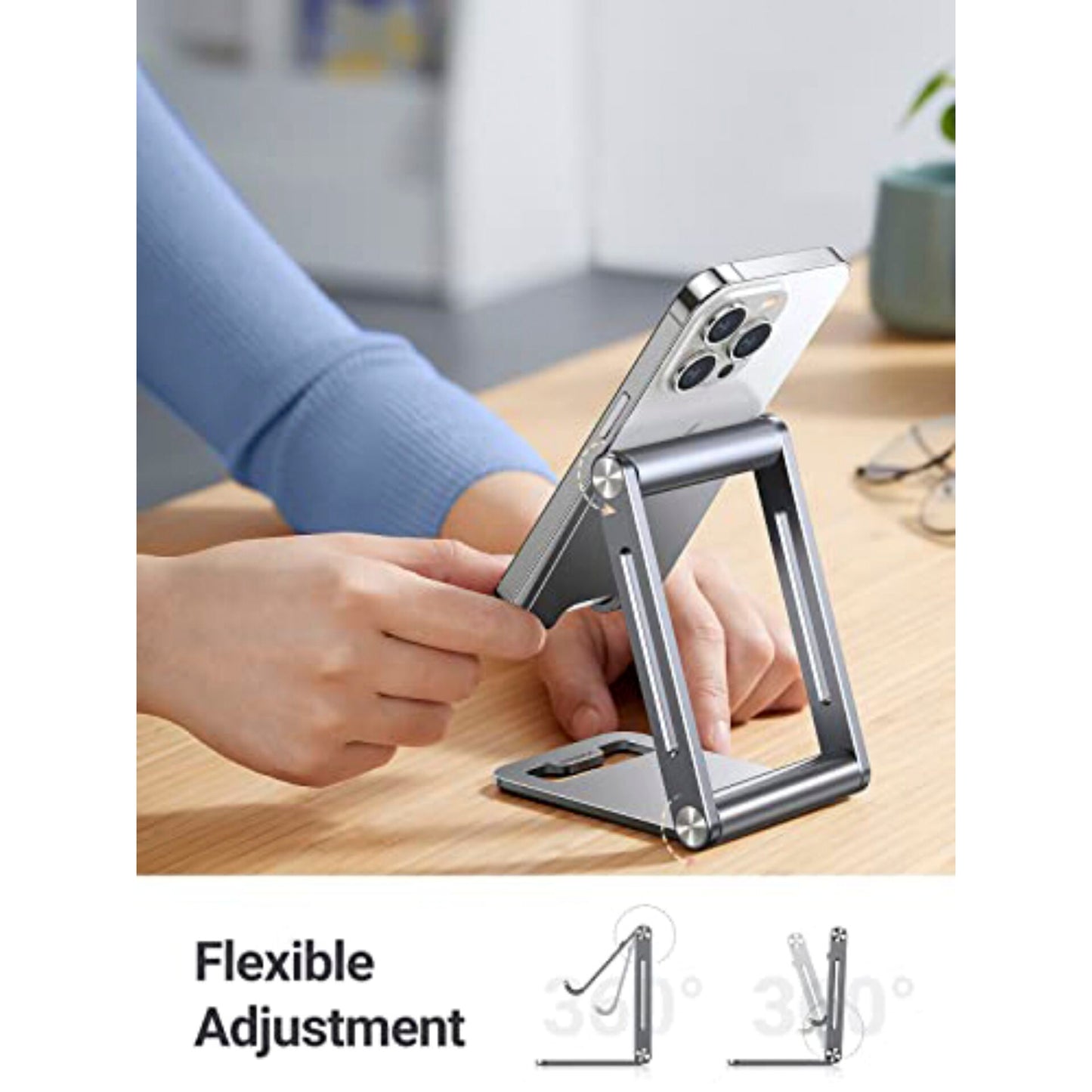 UGREEN Foldable Multi-Angle Phone Stand Gray