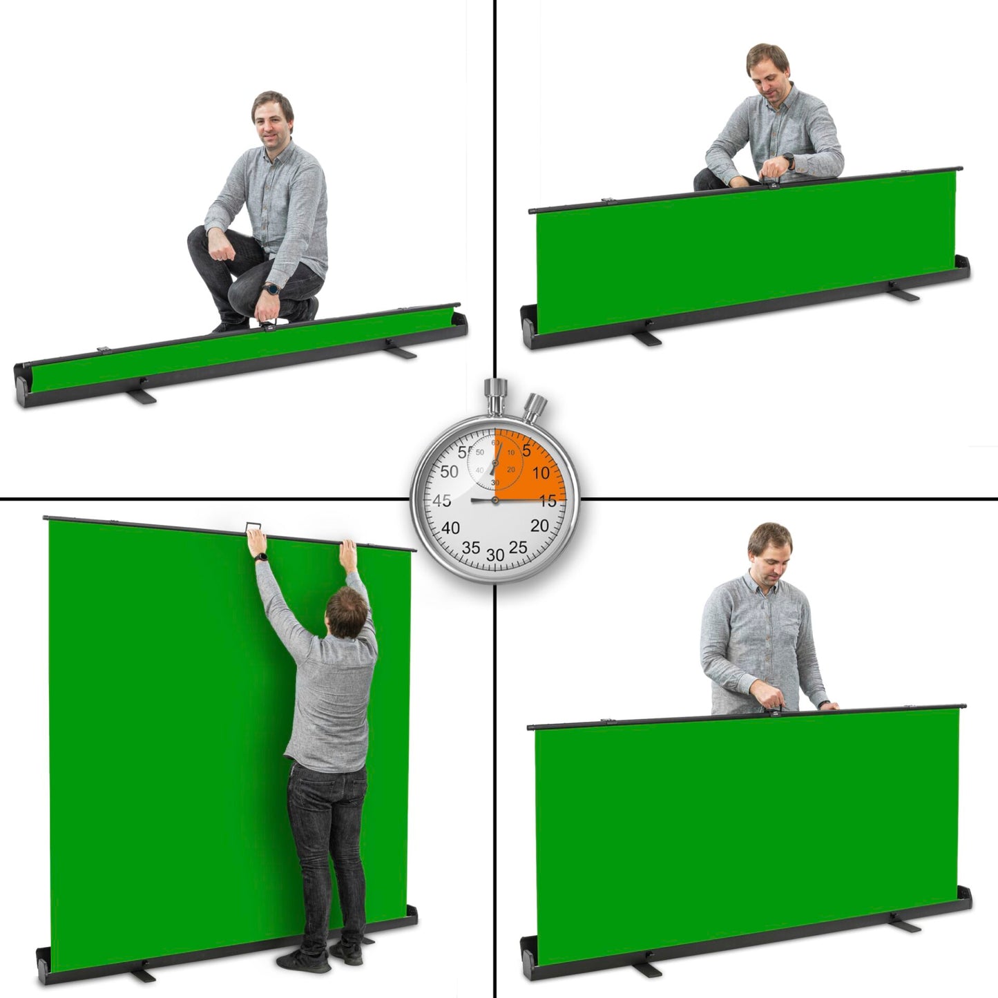 Walimex pro Roll-up Panel Background 210x220cm green
