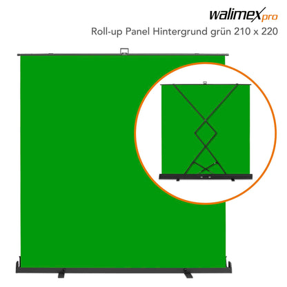 Walimex pro Roll-up Panel Background 210x220cm green