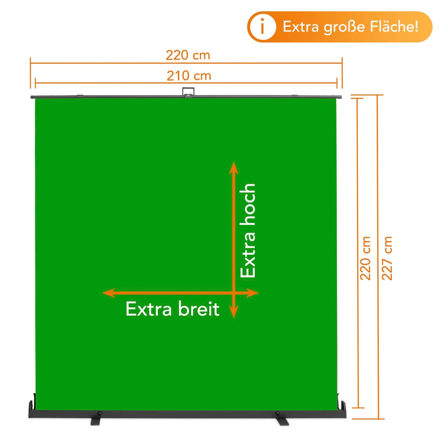 Walimex pro Roll-up Panel Background 210x220cm green