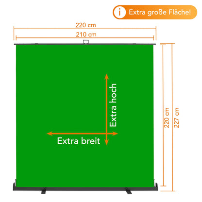 Walimex pro Roll-up Panel Background 210x220cm green