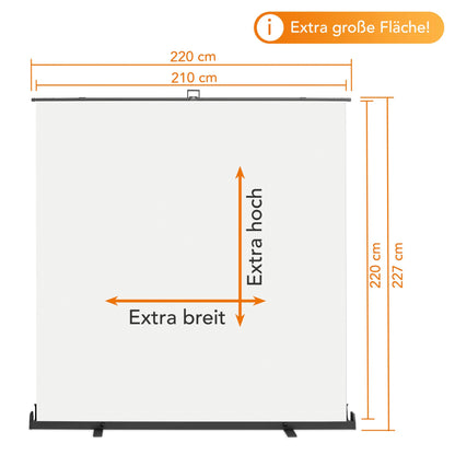 Walimex pro Roll-up Panel Background 210x220cm white