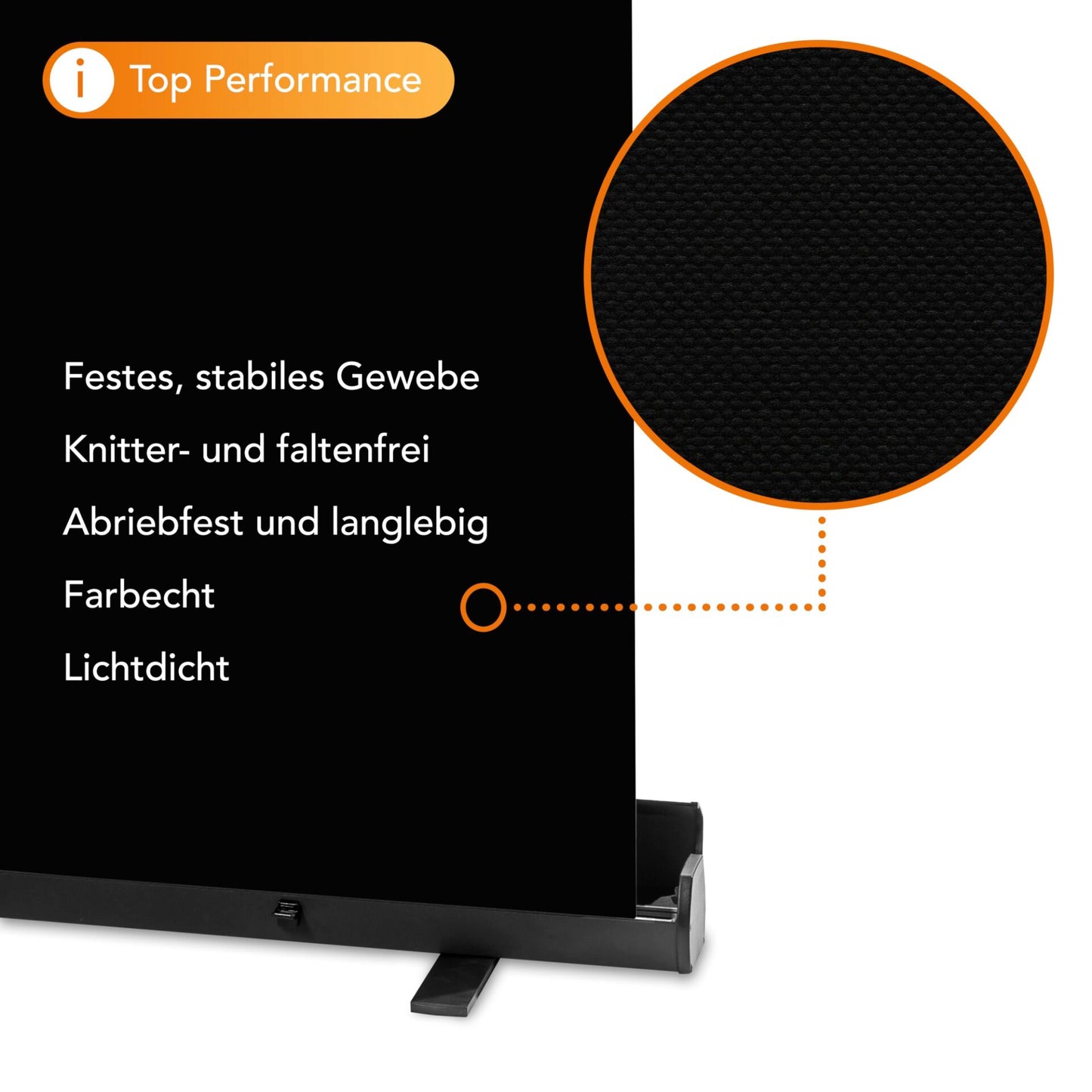 Walimex pro Roll-up Panel Background 210x220cm black