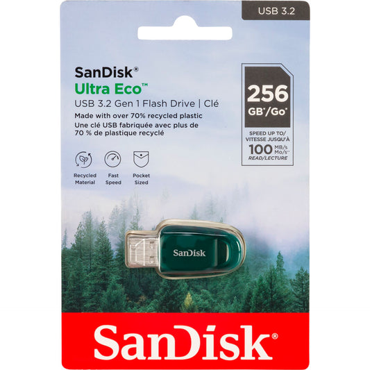 SanDisk Ultra Eco Drive    256GB USB 3.2 100MB/s  SDCZ96-256G-G46