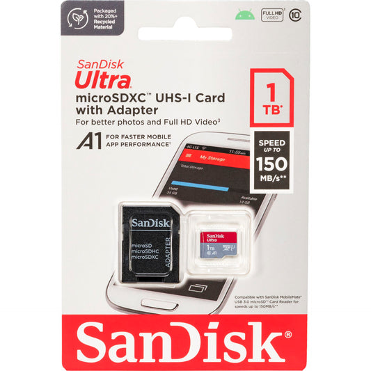 SanDisk Ultra microSDXC A1   1TB 150MB/s Adapt.SDSQUAC-1T00-GN6MA